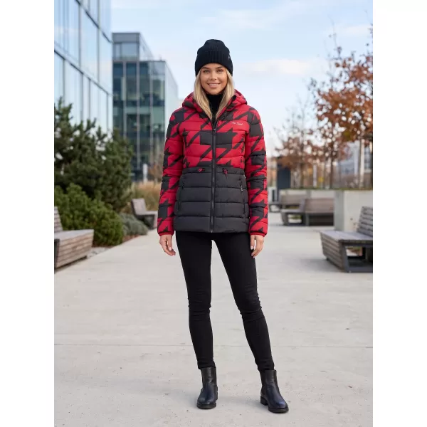  Geaca de dama ALTISPORT DARCIA NEGRU/ROSU 