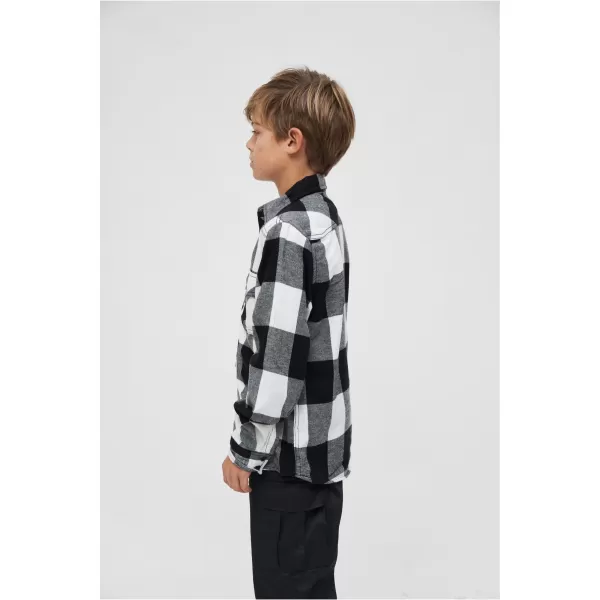  Cămaşă BRANDIT BD6016 ALB/NEGRU 
