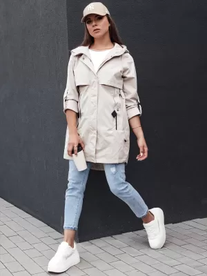 Geacă pentru doamne DSTREET STYLE QUEEN TY4394 GRI DESCHIS