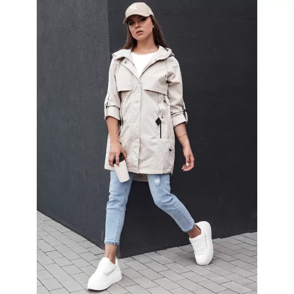  Geacă pentru doamne DSTREET STYLE QUEEN TY4394 GRI DESCHIS 