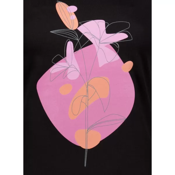  T -thirt ALTISPORT ALW187122 NEGRU -PINK 