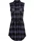  Rochie cămașă BRANDIT BD44007 NEGRU/GRI