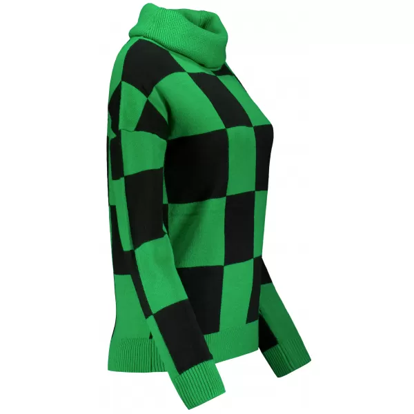  Pulover de dama ALTISPORT DELLA NEGRU/VERDE 