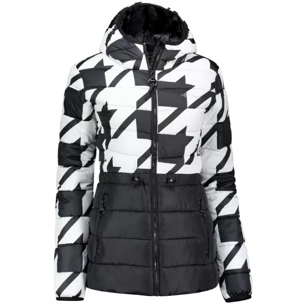  Geaca de dama ALTISPORT DARCIA ALB NEGRU 