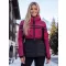Geaca de dama ALTISPORT DEBORA NEGRU ROZ