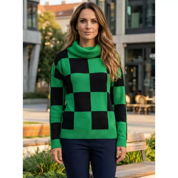  Pulover de dama ALTISPORT DELLA NEGRU/VERDE 