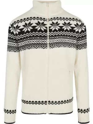 Panoul pentru bărbați BRANDIT CARDIGAN NORWEGER BD5030 ALB