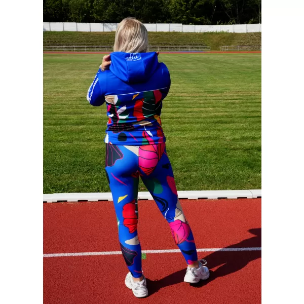  Premium cu hanorac funcțional pentru femei ALTISPORT VOJ/ALW042MI01 ALBASTRU 