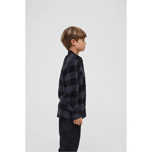  Cămaşă BRANDIT BD6016 NEGRU/GRI 