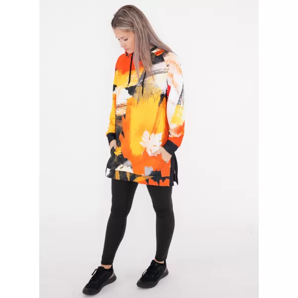  Hanorac prelungit funcțional pentru femei premium ALTISPORT VOJ/ALW019MI03 PORTOCALE 