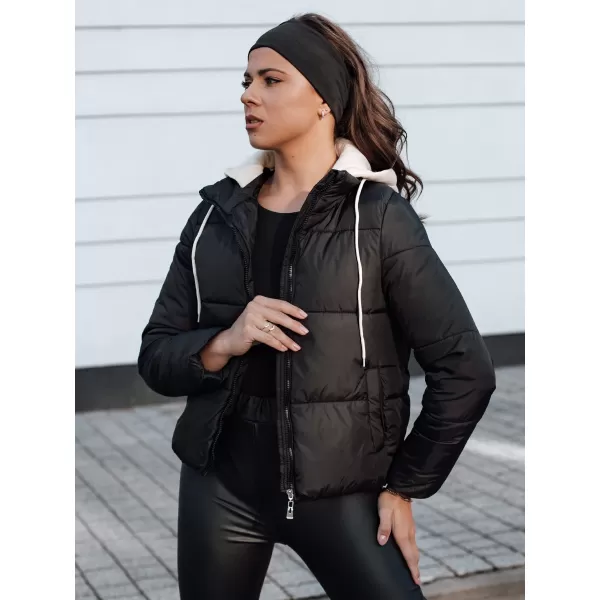  Geacă pentru femei DSTREET NORDPUFF NEGRU 