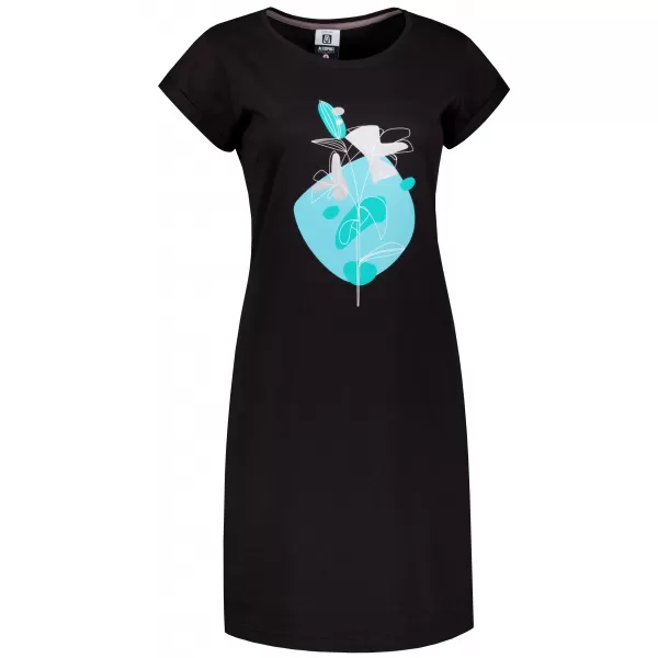  Tricou/rochie extinsă pentru femei ALTISPORT ALW187178 NEGRU -BLUE 