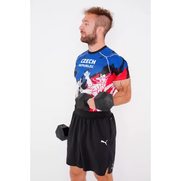  Cămașă funcțională de compresie pentru bărbați cu mâneci scurte premium ALTISPORT VOJ/ALM036TR04 DUNGI 