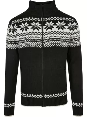 Panoul pentru bărbați BRANDIT CARDIGAN NORWEGER BD5030 NEGRU