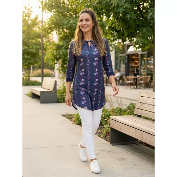  Tricou pentru femei KIXMI TRISHA ALBASTRU INCHIS 
