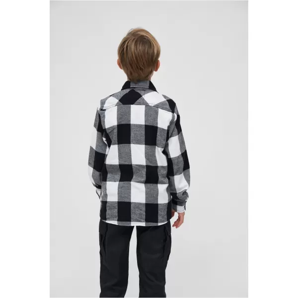  Cămaşă BRANDIT BD6016 ALB/NEGRU 