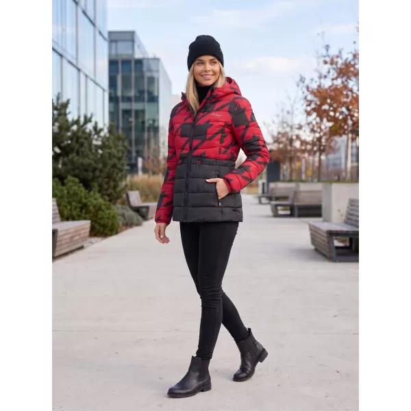  Geaca de dama ALTISPORT DARCIA NEGRU/ROSU 