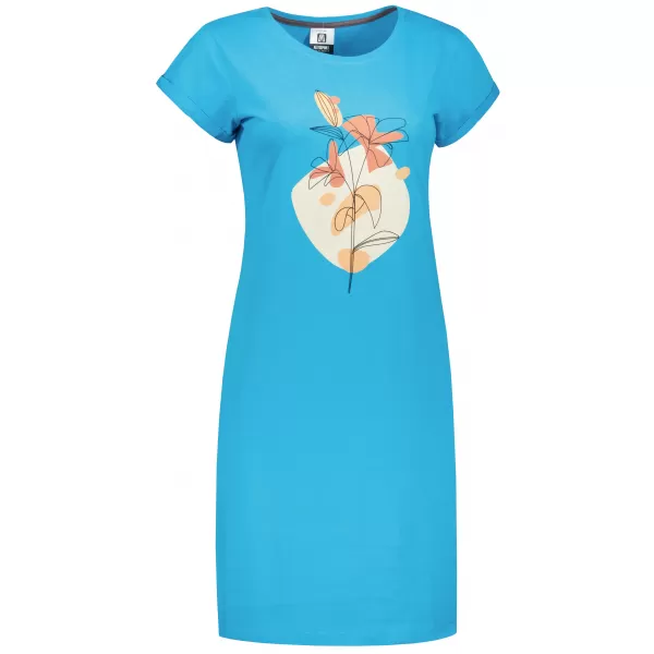  Tricou/rochie extinsă pentru femei ALTISPORT ALW187178 TURCOAZ 