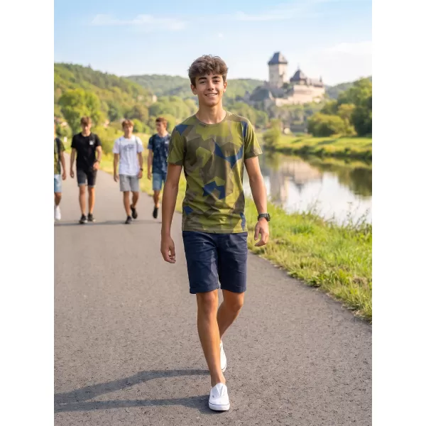  Tricou băieți BRANDIT T BD6017 CAMUFLAJ SUEDEZ 