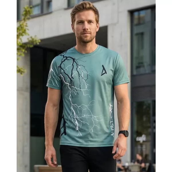  Tricou funcțional premium pentru bărbați ALTISPORT VOJ/ALM004TR01 KAKI/MILITAR 