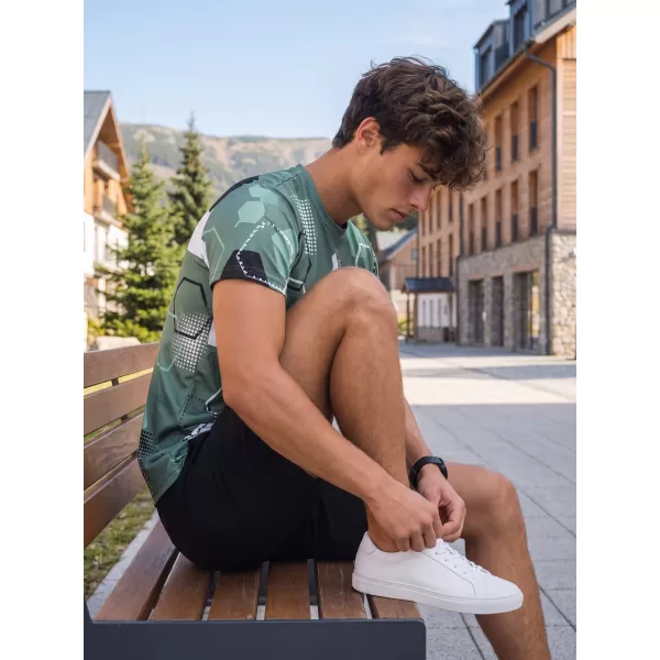  Tricou funcțional premium pentru bărbați ALTISPORT VOJ/ALM037TR01 KAKI/MILITAR 