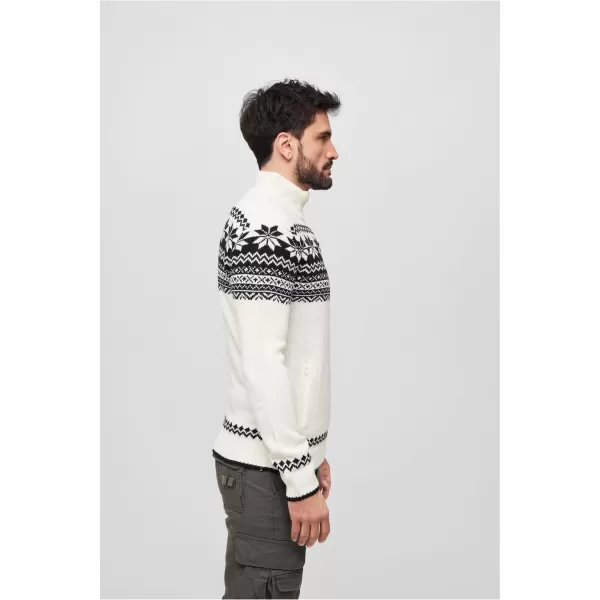  Panoul pentru bărbați BRANDIT CARDIGAN NORWEGER BD5030 ALB 
