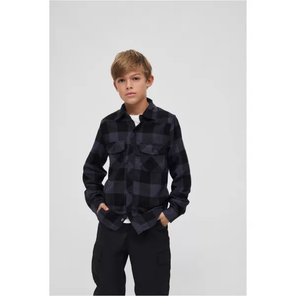  Cămaşă BRANDIT BD6016 NEGRU/GRI 