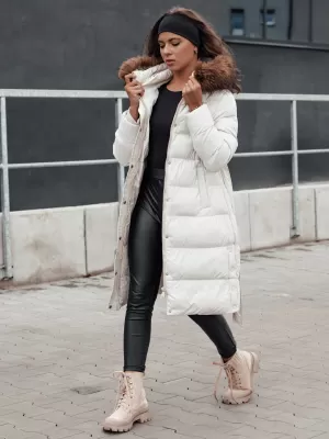 Haină de iarnă DSTREET STYLEBELLA ALB