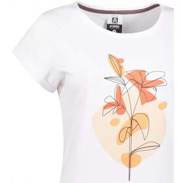  Tricou/rochie extinsă pentru femei ALTISPORT ALW187178 ALB 
