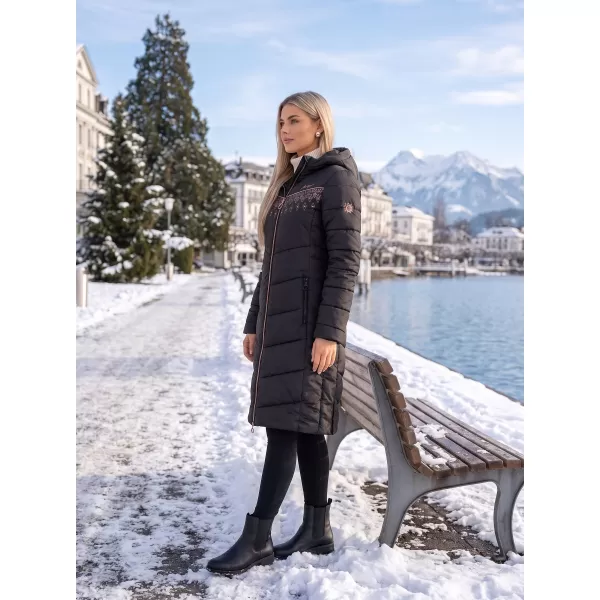  Palton de femei ALTISPORT DONNA NEGRU 