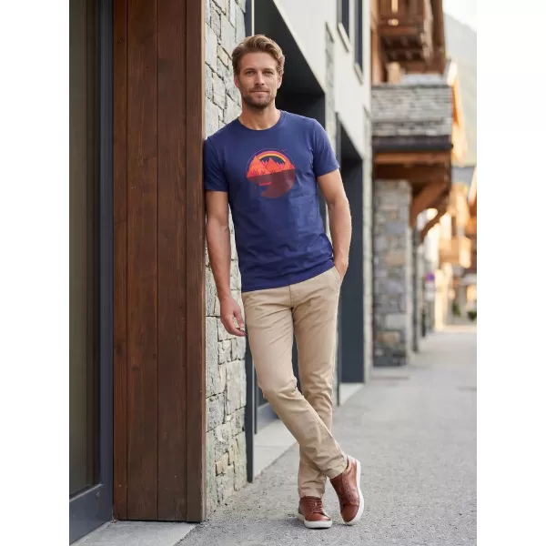  Tricou pentru bărbați ALTISPORT ALM186129 ALBASTRU MIEZUL NOPȚII 