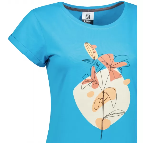  Tricou/rochie extinsă pentru femei ALTISPORT ALW187178 TURCOAZ 