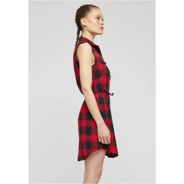   Rochie cămașă BRANDIT BD44007 ROȘU/NEGRU Brandit1 