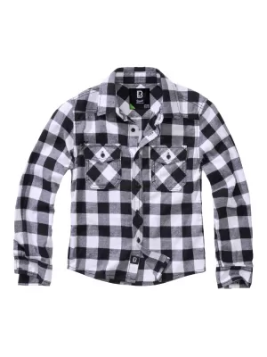 Cămaşă BRANDIT BD6016 ALB/NEGRU