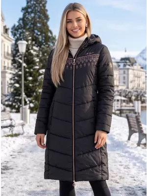 Palton de femei ALTISPORT DONNA NEGRU