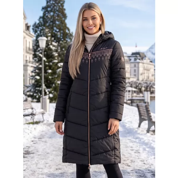  Palton de femei ALTISPORT DONNA NEGRU 