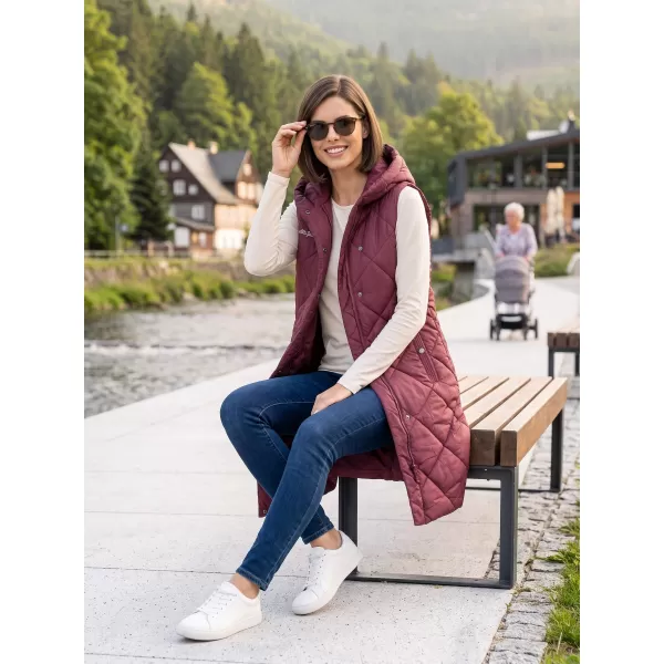  Vesta de dama ALTISPORT DANIELA BURGUNDIA 