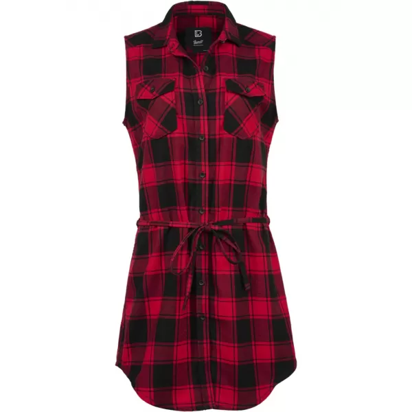   Rochie cămașă BRANDIT BD44007 ROȘU/NEGRU Brandit1 