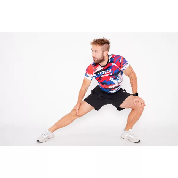  Cămașă funcțională de compresie pentru bărbați cu mâneci scurte premium ALTISPORT VOJ/ALM036TR04 CEH 
