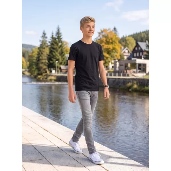  Tricou băieți BRANDIT T BD6017 NEGRU 