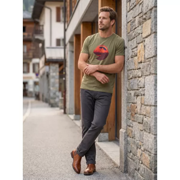  Tricou pentru bărbați ALTISPORT ALM186129 KAKI 