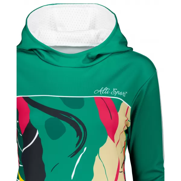  Premium cu hanorac funcțional pentru femei ALTISPORT VOJ/ALW042MI01 VERDE 