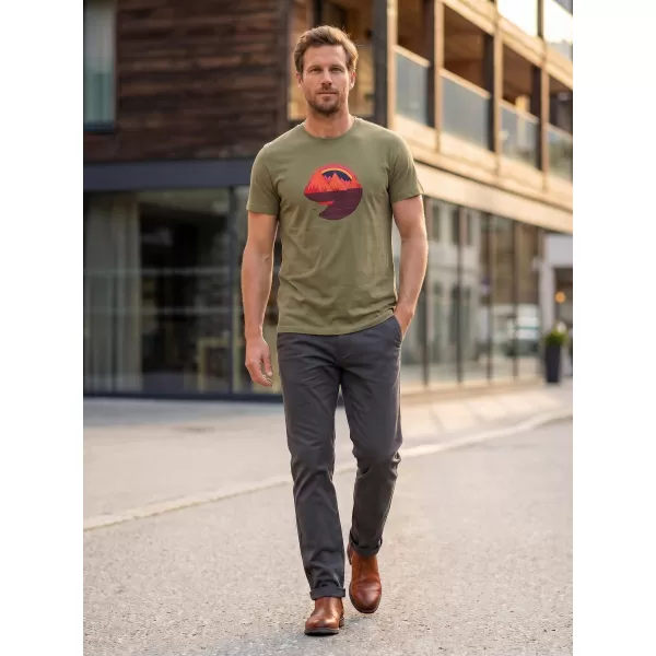  Tricou pentru bărbați ALTISPORT ALM186129 KAKI 