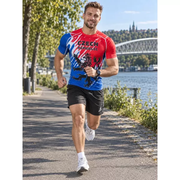  Cămașă funcțională de compresie pentru bărbați cu mâneci scurte premium ALTISPORT VOJ/ALM036TR04 LEU 
