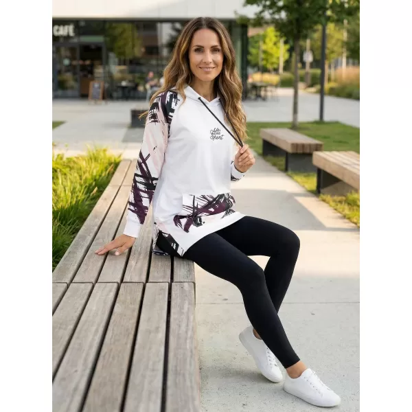  Hanorac prelungit funcțional pentru femei premium ALTISPORT VOJ/ALW039MI03 ALB 