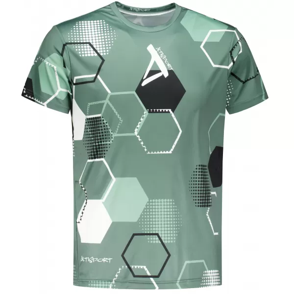  Tricou funcțional premium pentru bărbați ALTISPORT VOJ/ALM037TR01 KAKI/MILITAR 
