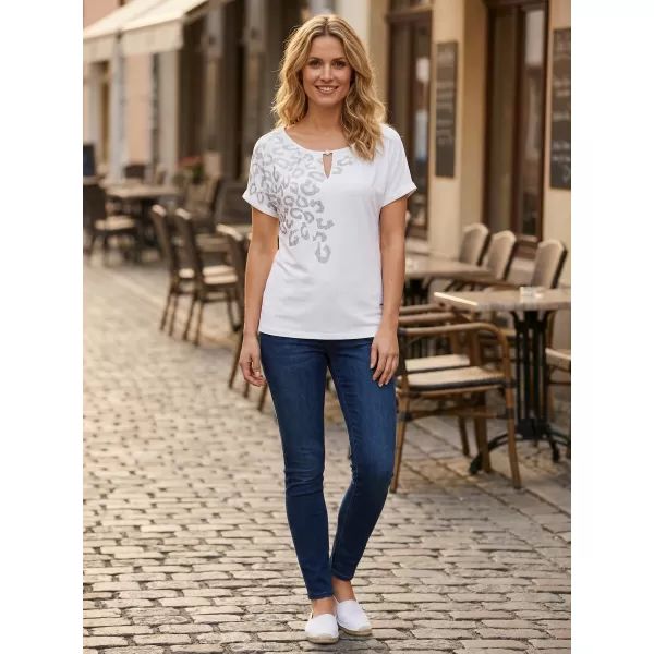  Tricou pentru femei ALTISPORT DAFFY ALB 