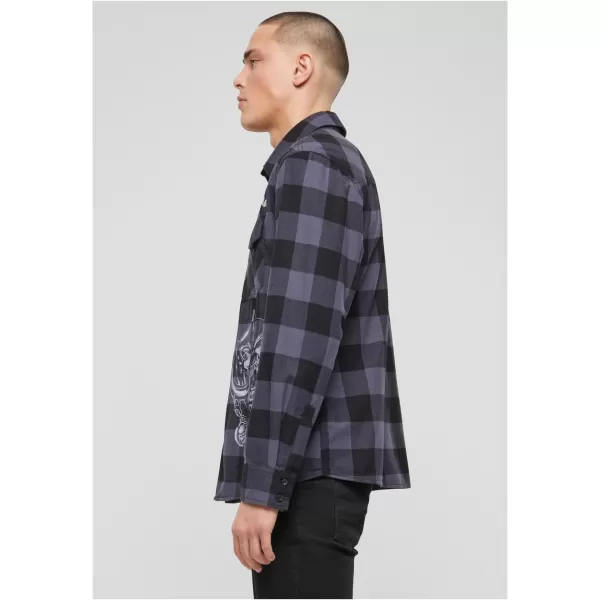  Cămaşă BRANDIT BD61005 NEGRU/GRI 