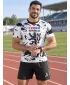 Cămașă funcțională de compresie pentru bărbați cu mâneci scurte premium ALTISPORT VOJ/ALM036TR04 ABSTRACTIZARE