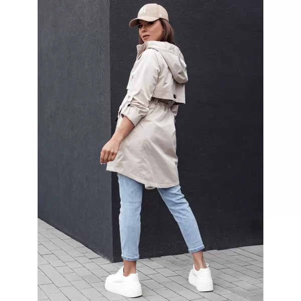  Geacă pentru doamne DSTREET STYLE QUEEN TY4394 GRI DESCHIS 